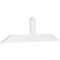 Ekena Millwork Portland Architectural Grade PVC Gable Bracket, 72"W x 21"H x 2"D x 6"F, 7/12 Pitch GBP072X21X0206POR00 - alternate 1